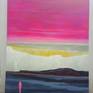 Original picture of peaceful day with pink color is created with inspiration from love, for me youth is associated with many memories of love for boys and girls, always kept in my soul with hidden private things. until we get older it is only memories, emotions
Impressive current landscape paintings, Acrylic on canvas, can be hung now, thanks for the attention of the collector's work.