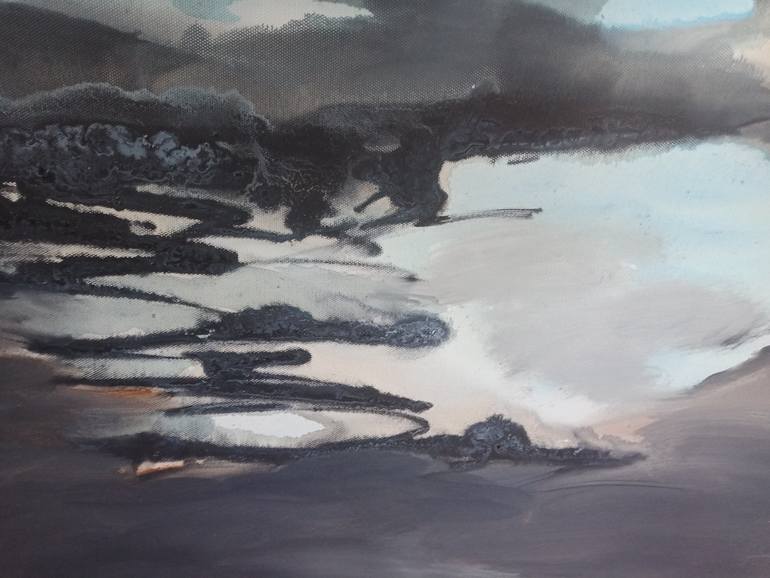 Original Abstract Expressionism Abstract Painting by Hai Linh Le