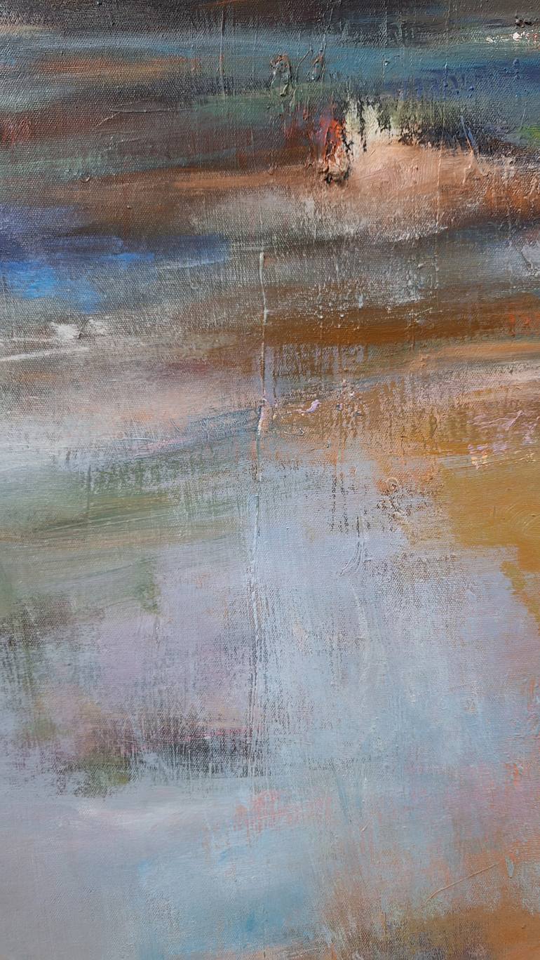 Original Abstract Expressionism Landscape Painting by Hai Linh Le