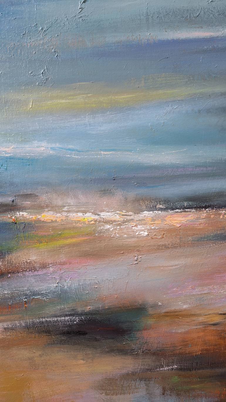 Original Abstract Expressionism Landscape Painting by Hai Linh Le