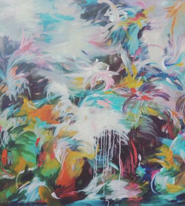 Print of Abstract Expressionism Abstract Paintings by Hai Linh Le