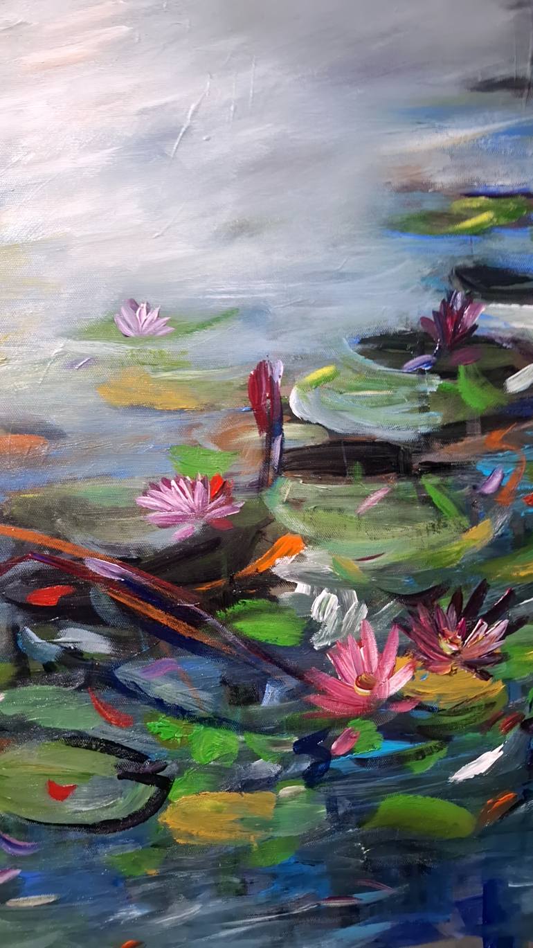 Original Abstract Expressionism Abstract Painting by Hai Linh Le