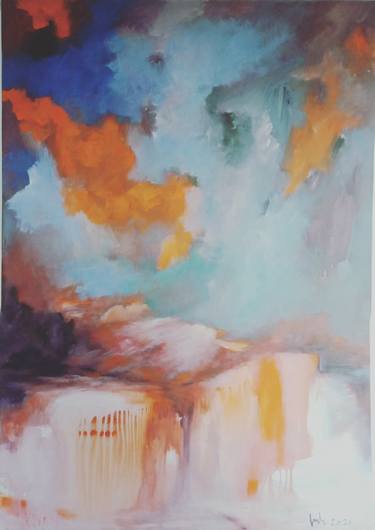 Print of Abstract Landscape Paintings by Hai Linh Le