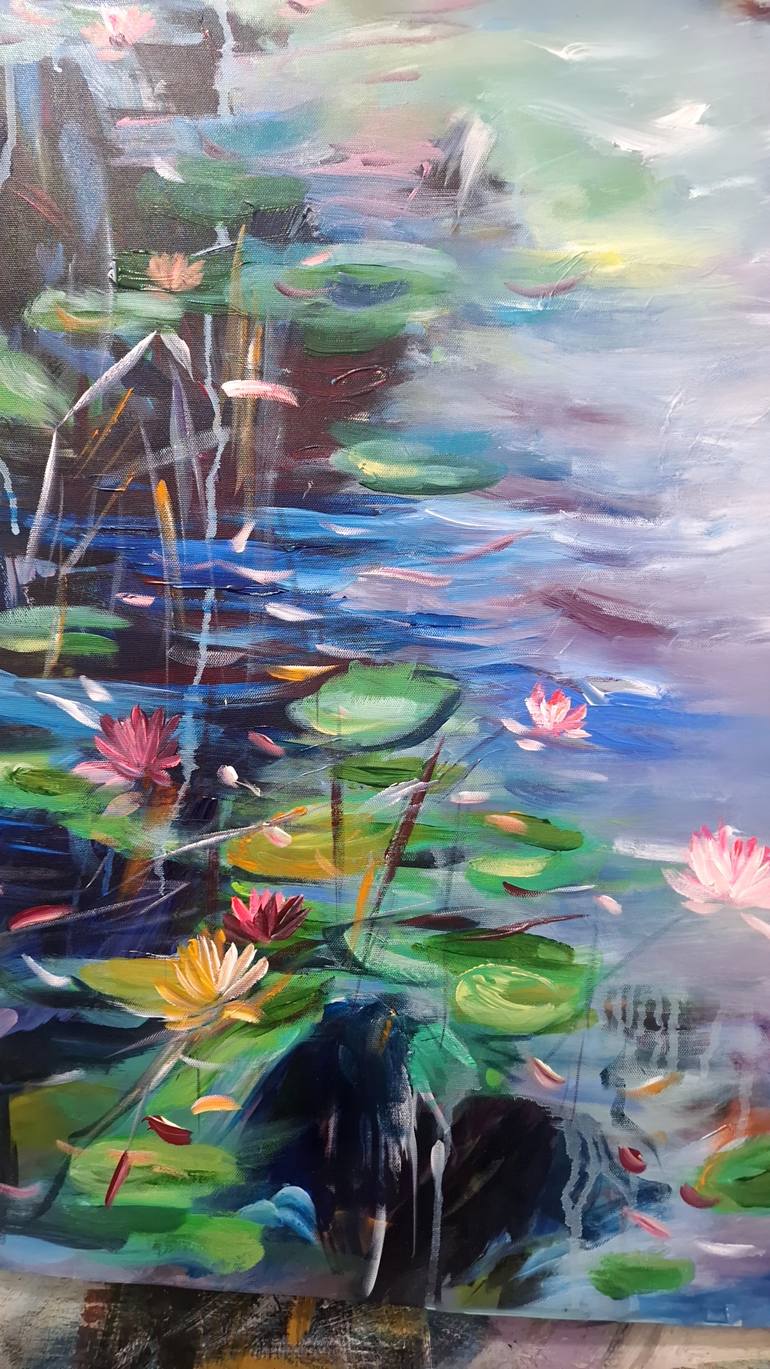 Original Abstract Landscape Painting by Hai Linh Le