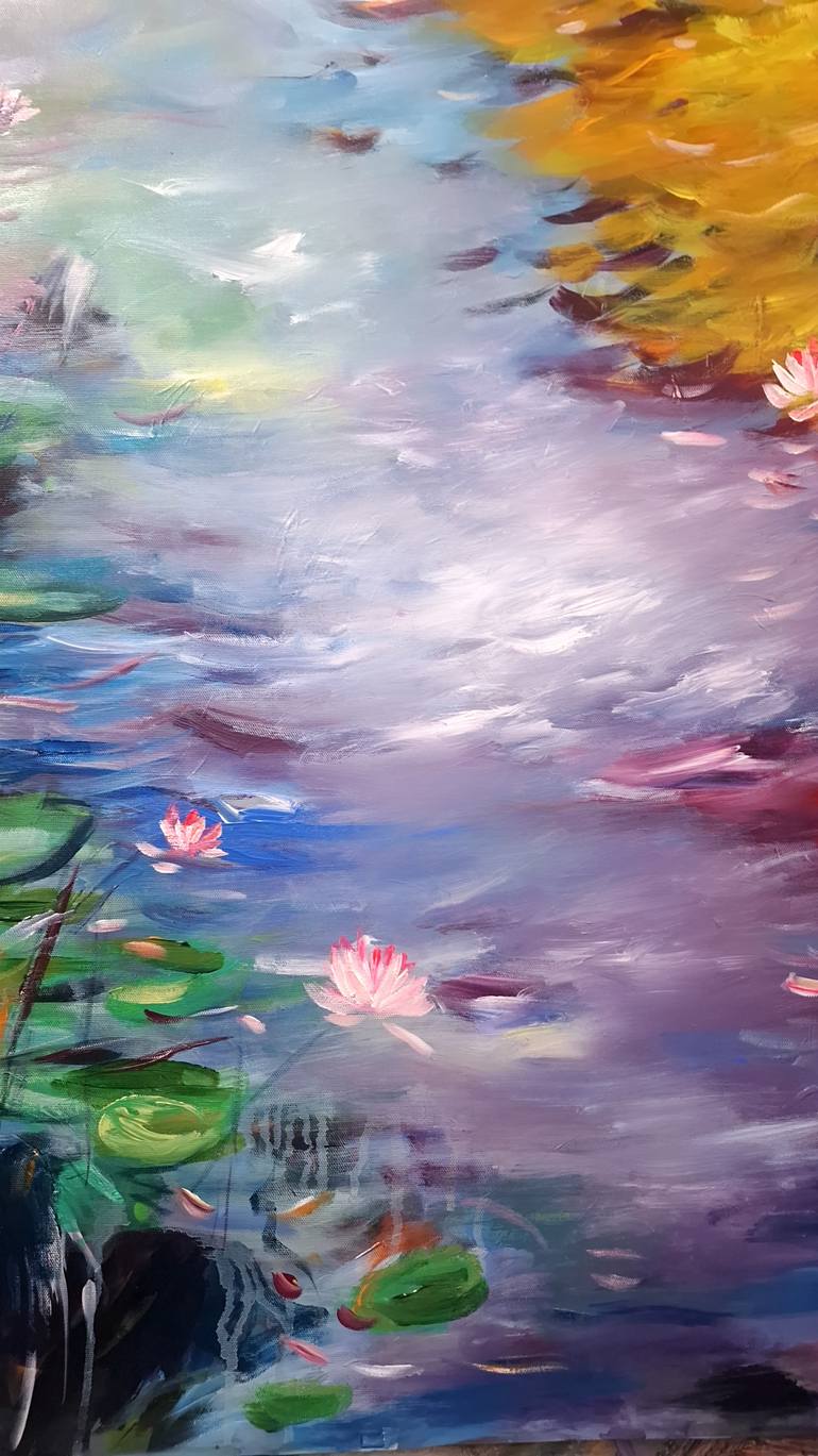 Original Abstract Landscape Painting by Hai Linh Le