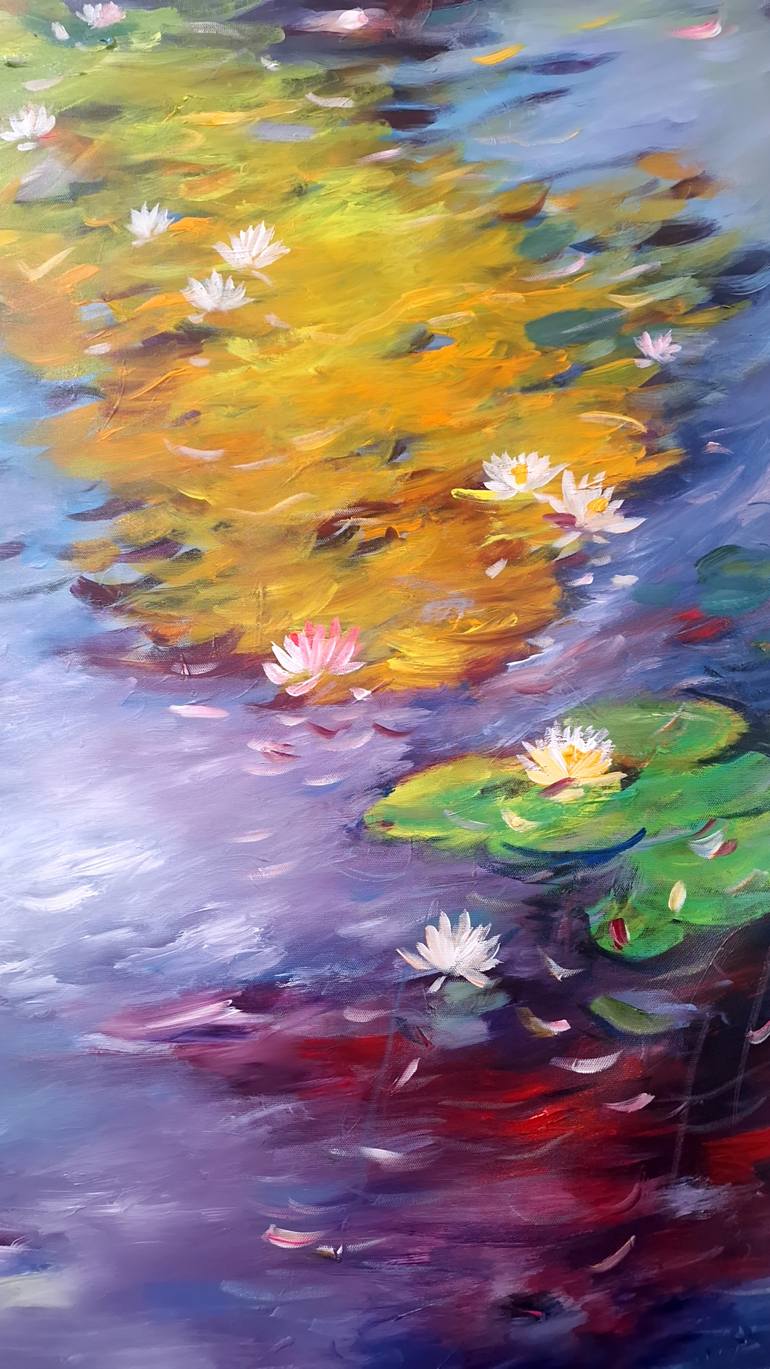 Original Abstract Landscape Painting by Hai Linh Le