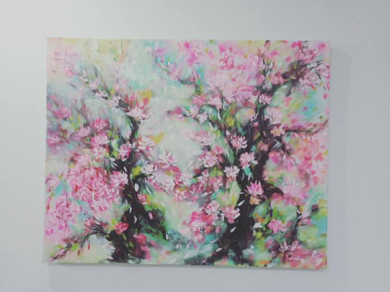 Original Floral Painting by Hai Linh Le