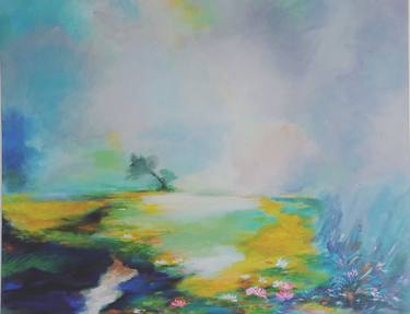 Original Abstract Landscape Paintings by Hai Linh Le