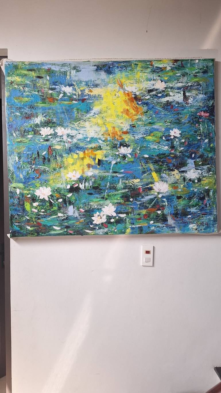 Original Abstract Painting by Hai Linh Le