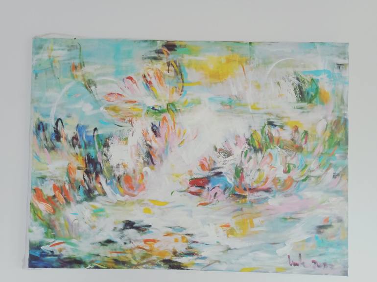 Original Abstract Nature Painting by Hai Linh Le