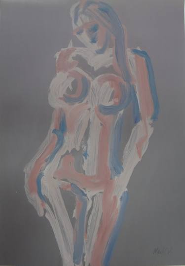 Original Abstract Nude Paintings by Evgeni Nedev