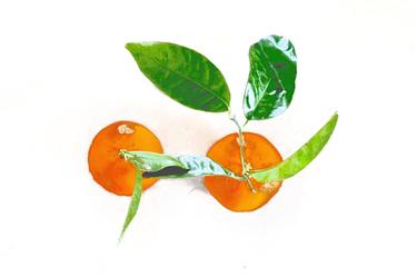 oranges with leaves - Limited Edition of 5 thumb