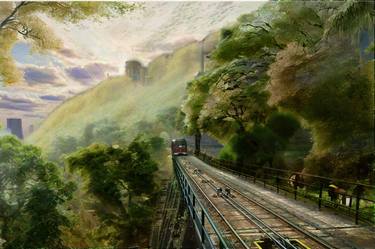 train in a landscape thumb