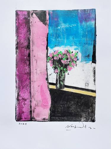 Original Abstract Expressionism Home Mixed Media by Constantinos Kalfountzos