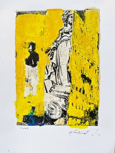 Original Abstract Expressionism Architecture Mixed Media by Constantinos Kalfountzos