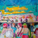 Girls on a summer concert by Constantinos Kalfountzos