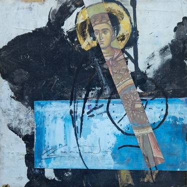 Original Abstract Expressionism Religion Paintings by Constantinos Kalfountzos