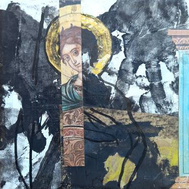 Print of Abstract Expressionism Religion Paintings by Constantinos Kalfountzos