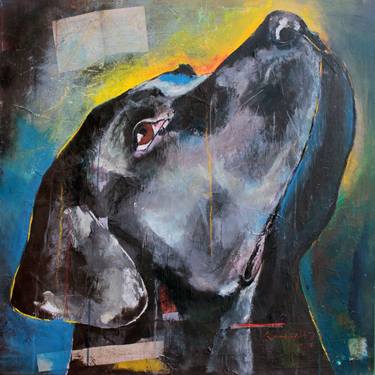 Print of Abstract Dogs Paintings by Constantinos Kalfountzos