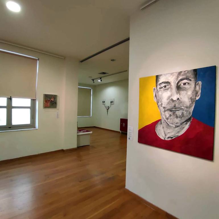 Original Abstract Expressionism Pop Culture/Celebrity Painting by Constantinos Kalfountzos