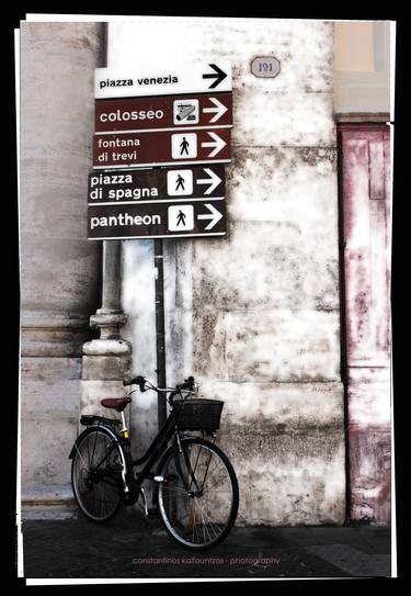 Print of Bicycle Photography by Constantinos Kalfountzos