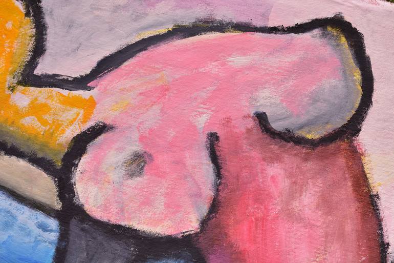 Original Abstract Women Painting by Colin Ostler