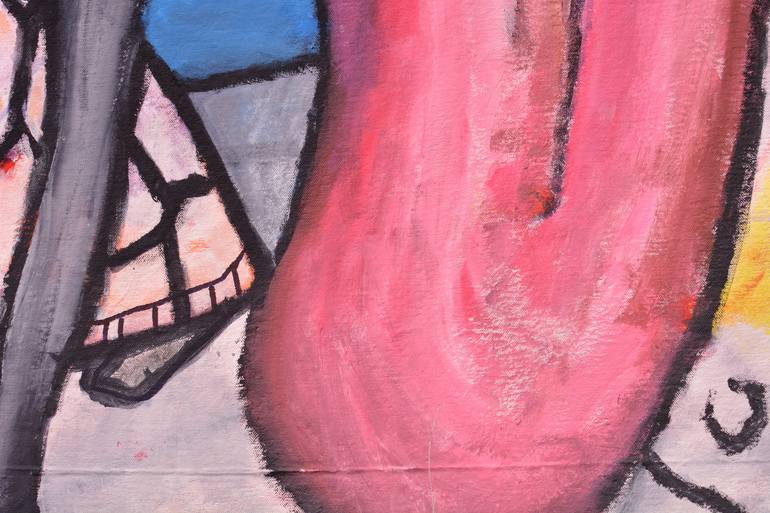 Original Abstract Women Painting by Colin Ostler