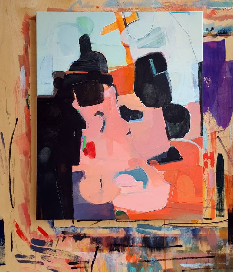 Original Conceptual Abstract Painting by Arthur Horsharik