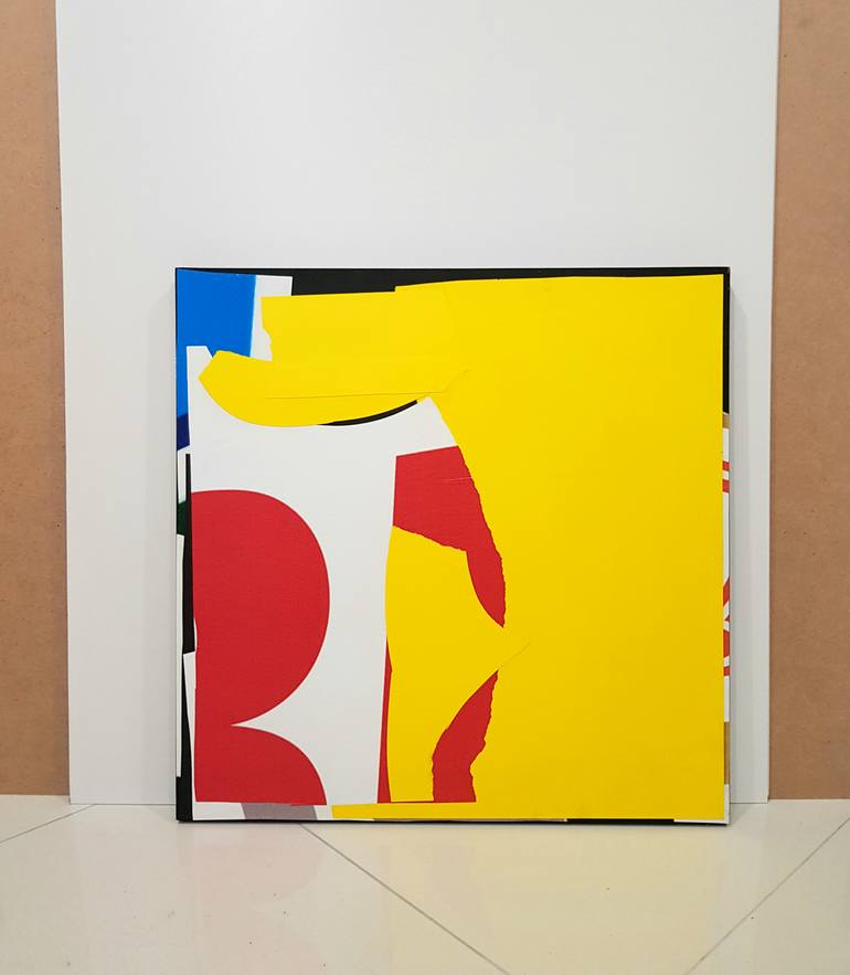Original Abstract Expressionism Abstract Collage by Arthur Horsharik