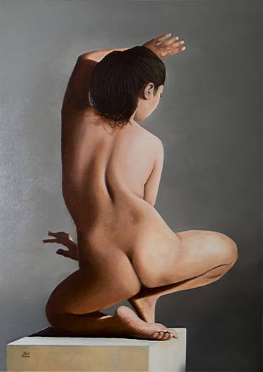 Original Figurative Nude Paintings by Bert Verbeek