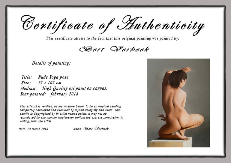 Original Figurative Nude Painting by Bert Verbeek
