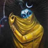 Creation and Destruction  of Lord Shiva - Ardhanareshwar by Avinash Thakur