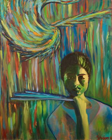 Original Expressionism People Painting by Margie Gilbert