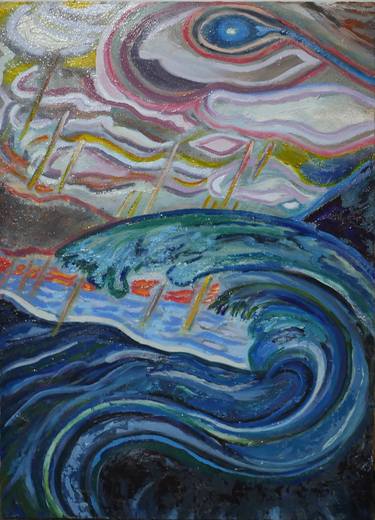 Saatchi Art Artist Evan Cucolo; Paintings, “The Storm” #art