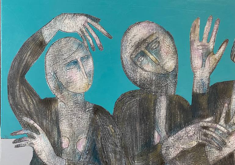 Original Figurative People Painting by Tatiana Harizanova