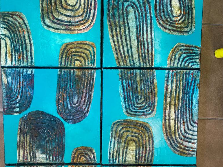 Original Modernism Abstract Painting by Tatiana Harizanova