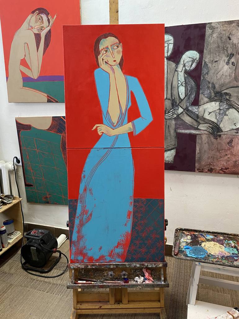 Original Figurative Women Painting by Tatiana Harizanova