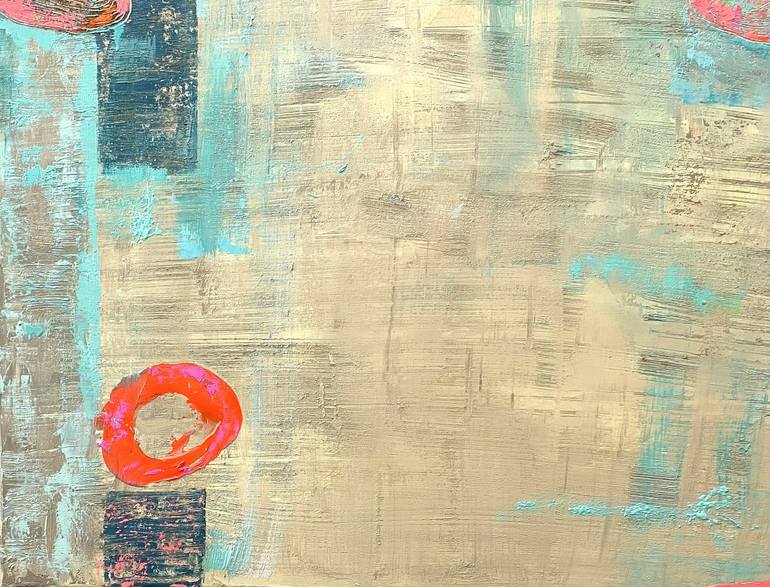 Original Abstract Expressionism Abstract Painting by Tatiana Harizanova