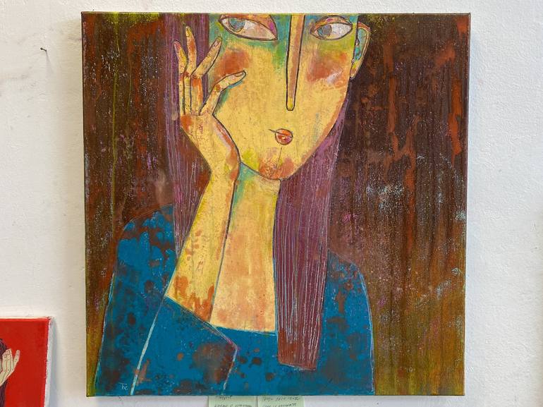 Original Abstract Women Painting by Tatiana Harizanova