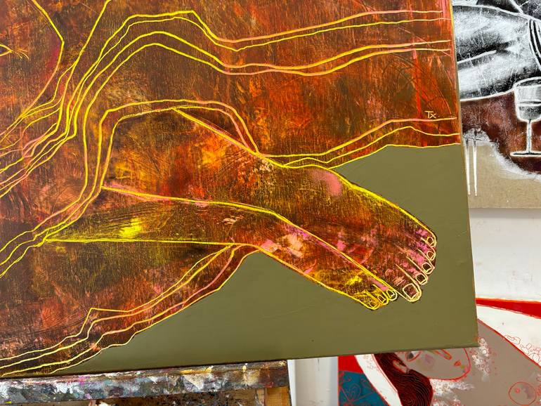 Original Abstract Women Painting by Tatiana Harizanova