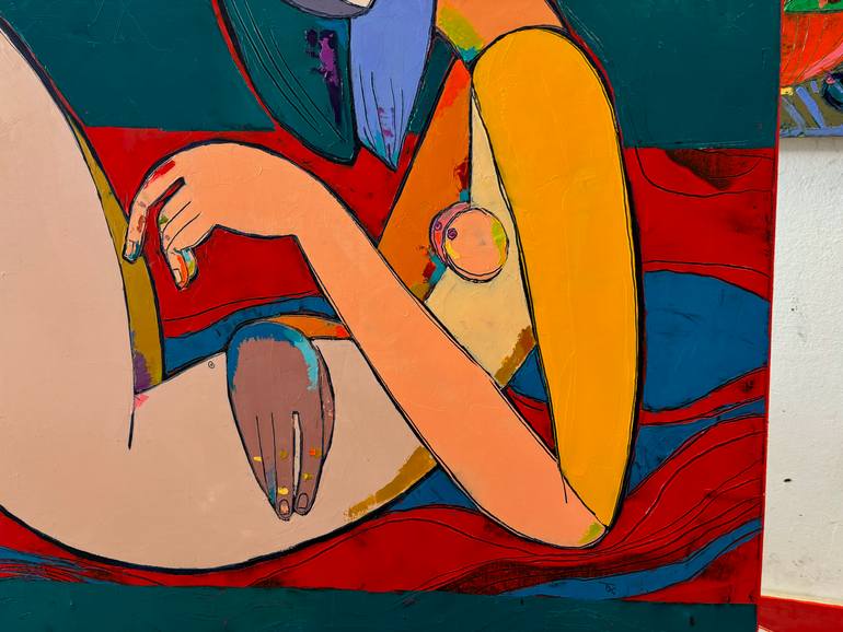 Original Abstract Love Painting by Tatiana Harizanova