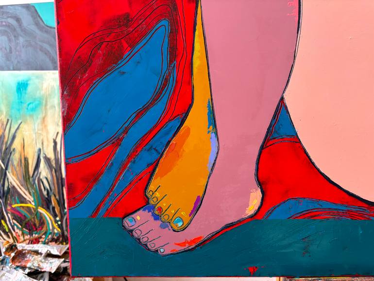 Original Abstract Love Painting by Tatiana Harizanova