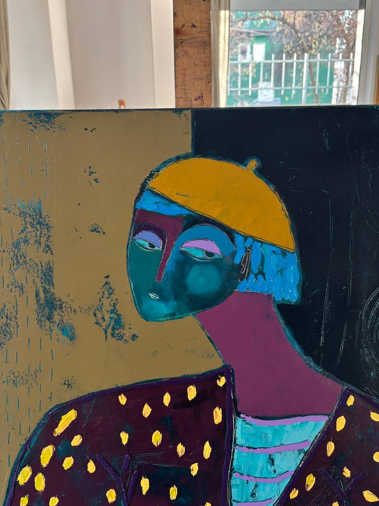 Original Abstract Women Painting by Tatiana Harizanova