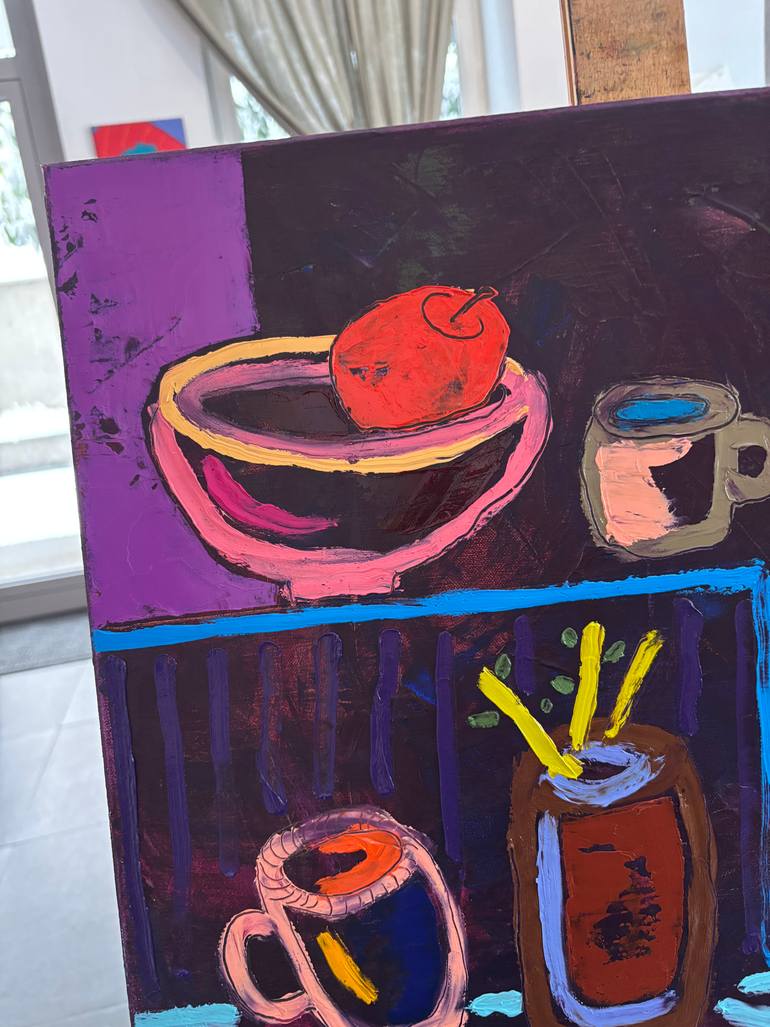 Original Abstract Still Life Painting by Tatiana Harizanova