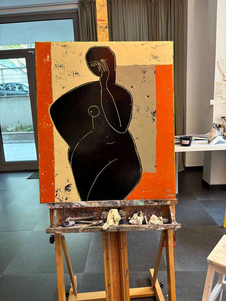 Original Abstract Nude Painting by Tatiana Harizanova