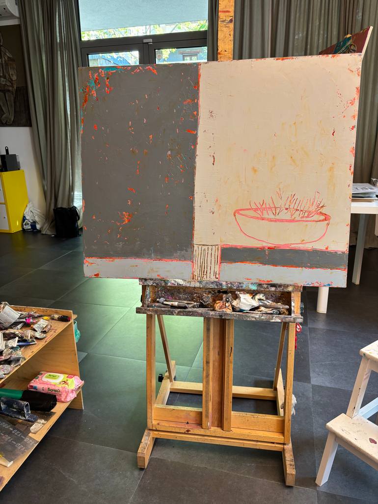 Original Minimalism Still Life Painting by Tatiana Harizanova
