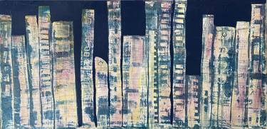 Original Abstract Cities Paintings by Tatiana Harizanova