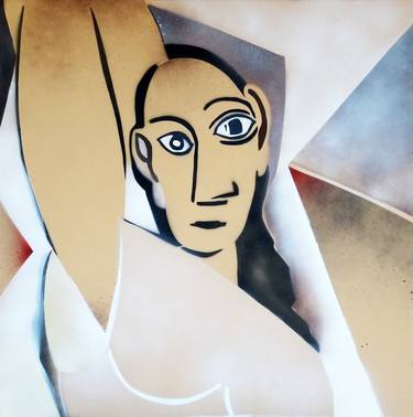 Original Cubism Portrait Paintings by Marek Helman