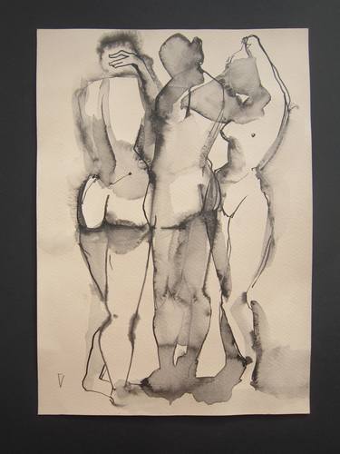 Print of Figurative Body Drawings by Margarita Sergeeva