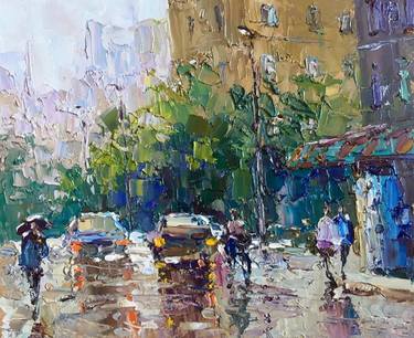 Original Impressionism Cities Paintings by Lara Vald